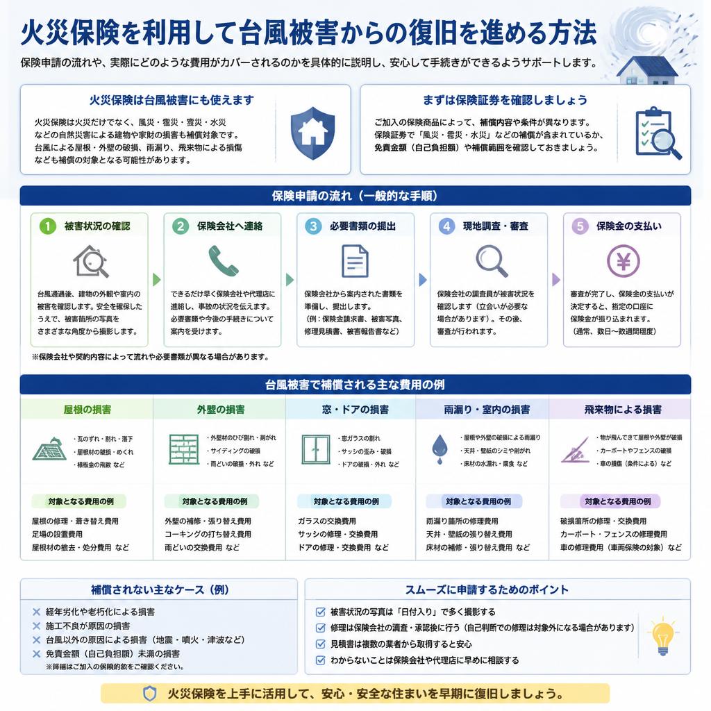 火災保険を活用した復旧プラン