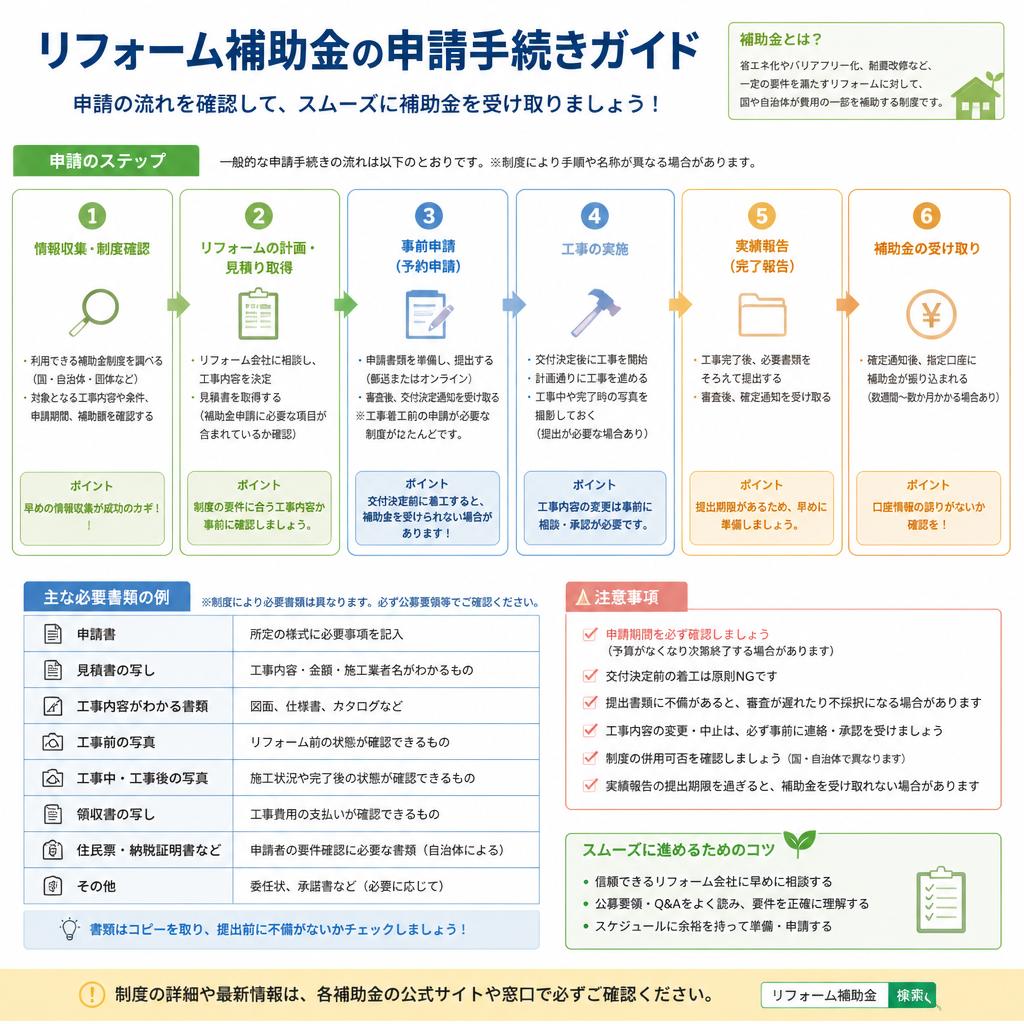 補助金申請のステップ