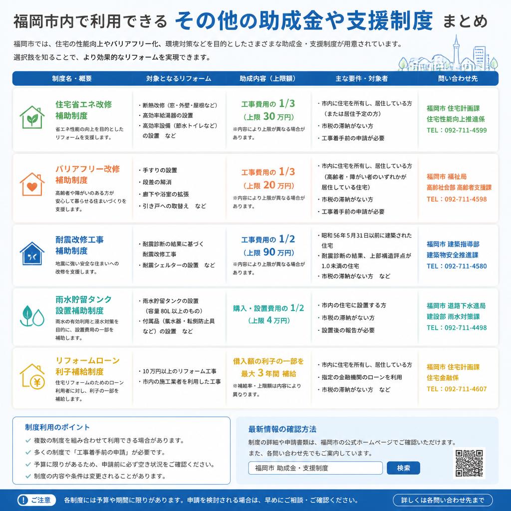 リフォームに活用できる助成金一覧